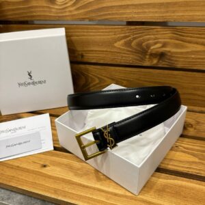 입생로랑 고급 YSL 로고 벨트 금장