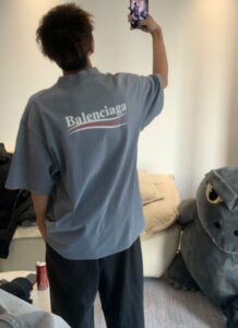 발렌시아가 25 폴리티컬 크랙 반팔티셔츠