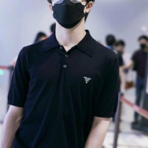 프라다 25 자수로고 피케 폴로 니트 반팔티셔츠