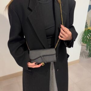디올 새들 스몰 체인 파우치백