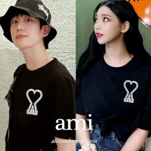 아미 보플 빅패치 커플반팔티셔츠