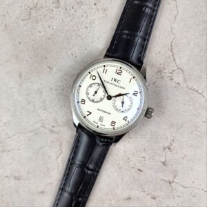 IWC 포르투기저 화이트다이얼 골드침