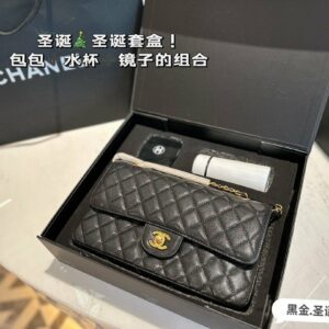 샤넬 클래식 스몰 캐비어 금장백