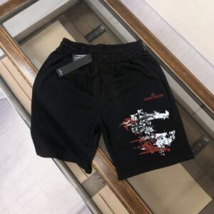 스톤아일랜드 페인팅 면스판 반바지