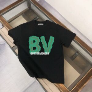 보테가베네타 BV 페인팅 백로고 가죽패치 반팔티