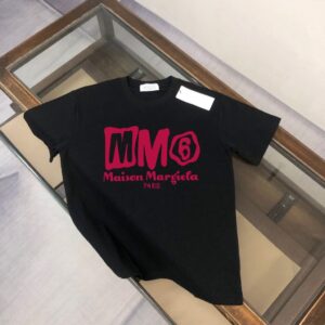 메종마르지엘라 MM6 레드로고 반팔티
