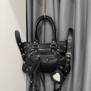 발렌시아가 네오 카골 핸드백 블랙