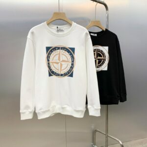 스톤아일랜드 컴패스 레인보우 로고 맨투맨