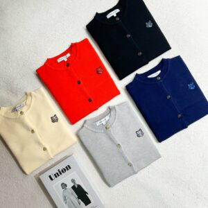 메종키츠네 볼드폭스 라운드 가디건