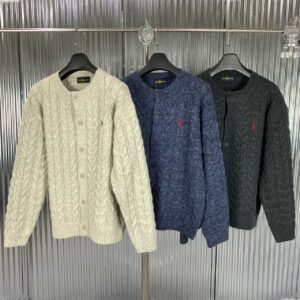 폴로랄프로렌 헤비 꽈베기 가디건