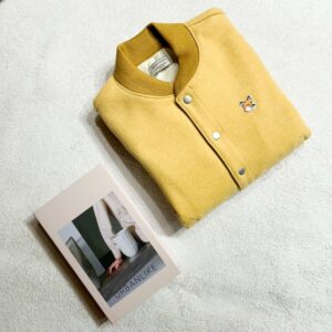 메종키츠네 봄버자켓 베이지