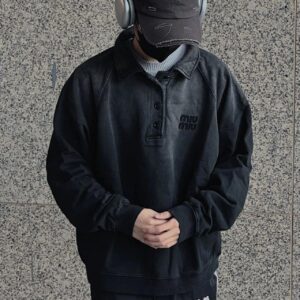 미우미우 25 가먼트 다이드 폴로 셔츠