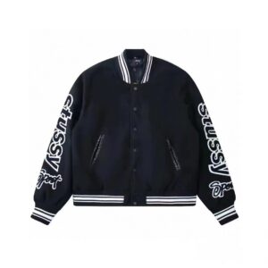 스투시 컴피티션 바시티 자켓(블랙)