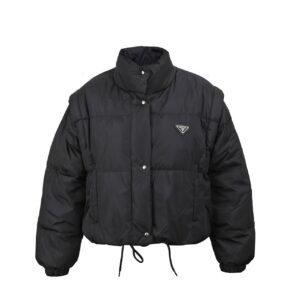 프라다 리나일론 크롭 컨버터블 다운 패딩(여성용)