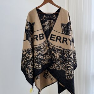 버버리 기사로고 판쵸 숄 머플러