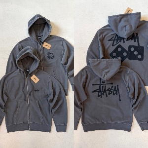 스투시 피그먼트 후드집업 2type