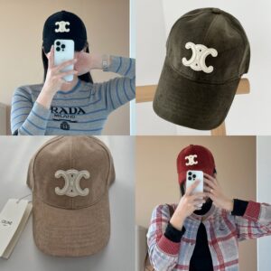 셀린느 로고 캡