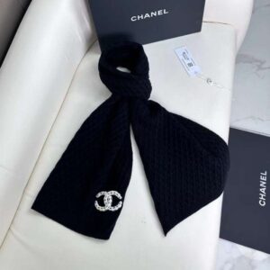 샤넬 니트 퀼팅 머플러 2col