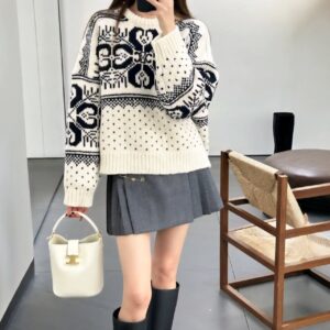 셀린느 페어 아일 크루넥 스웨터(여성)