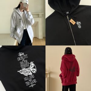 스투시 스윔아웃 후드집업(기모)