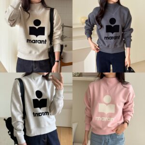 이자벨마랑 하이넥 기모 여성 맨투맨