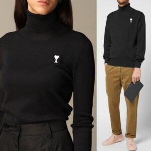 아미 스몰하트 터틀넥 니트